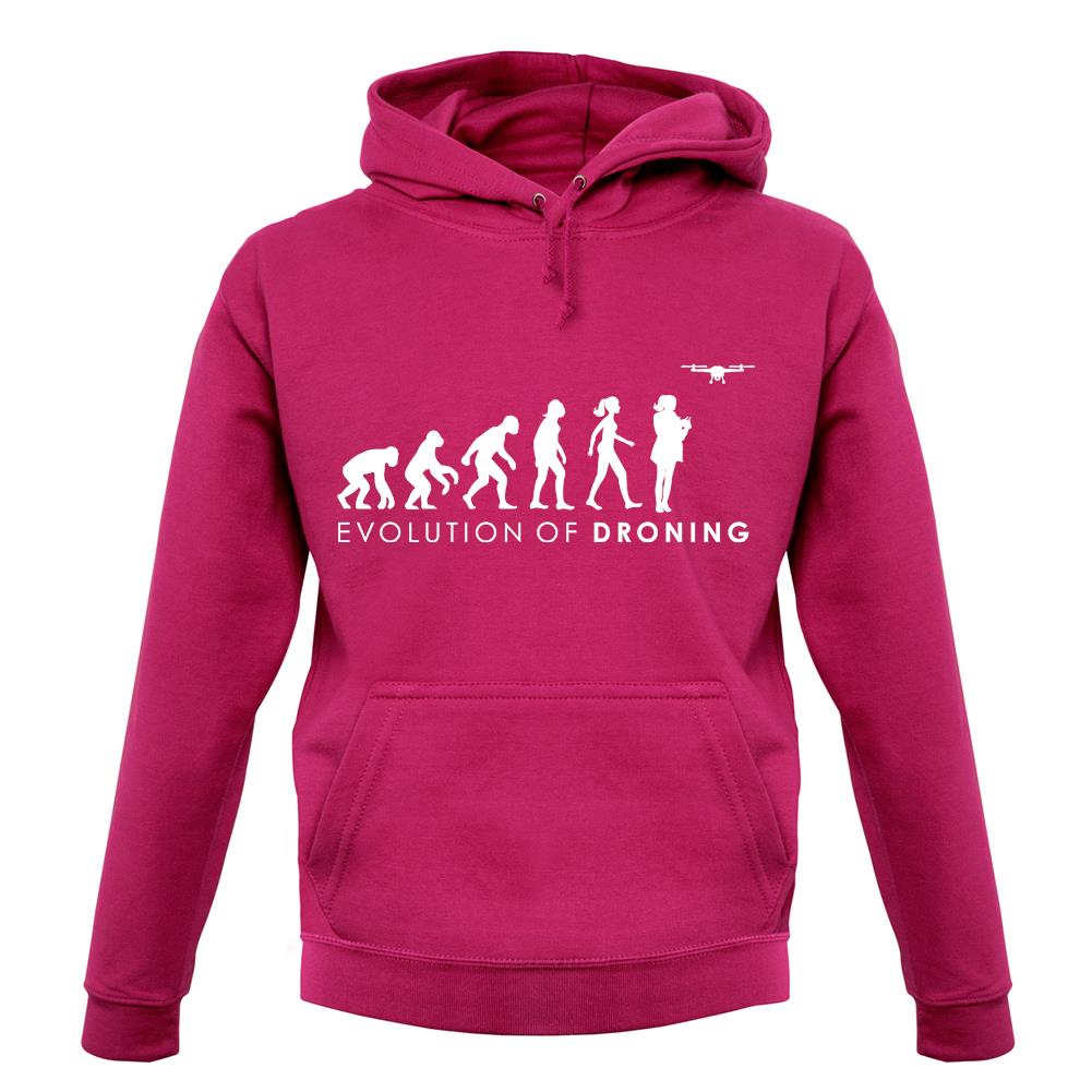 Evolution Of Woman Droning unisex hoodie