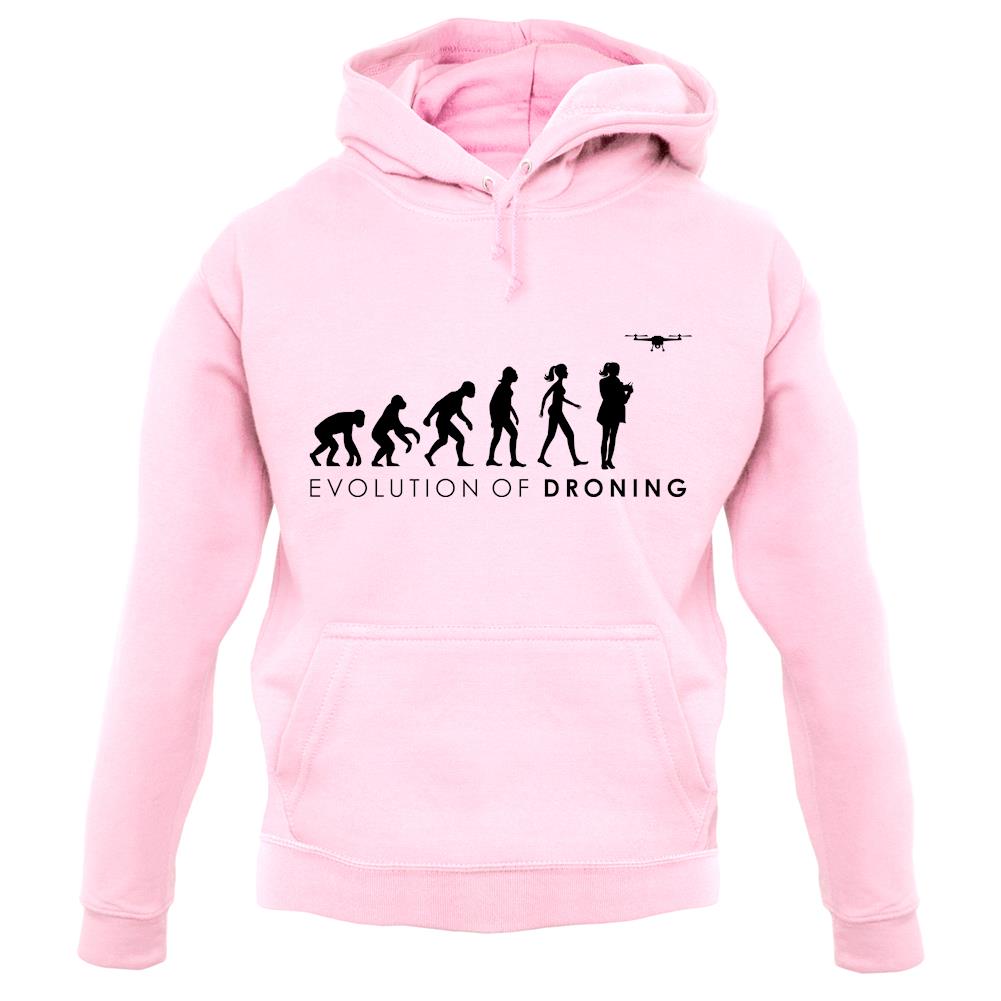 Evolution Of Woman Droning unisex hoodie