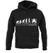 Evolution Of Woman Drumming unisex hoodie