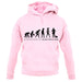 Evolution Of Woman Electrician unisex hoodie