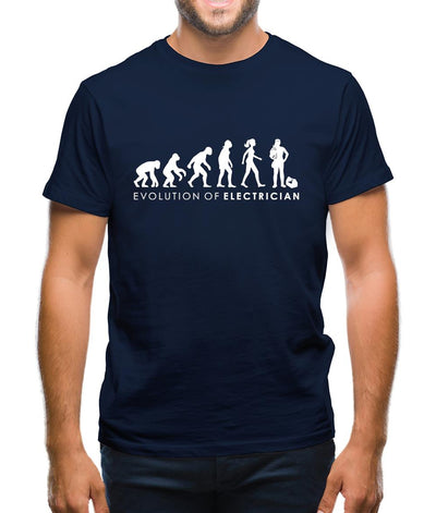 Evolution Of Woman Electrician Mens T-Shirt