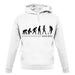 Evolution Of Woman Fieldhockey unisex hoodie