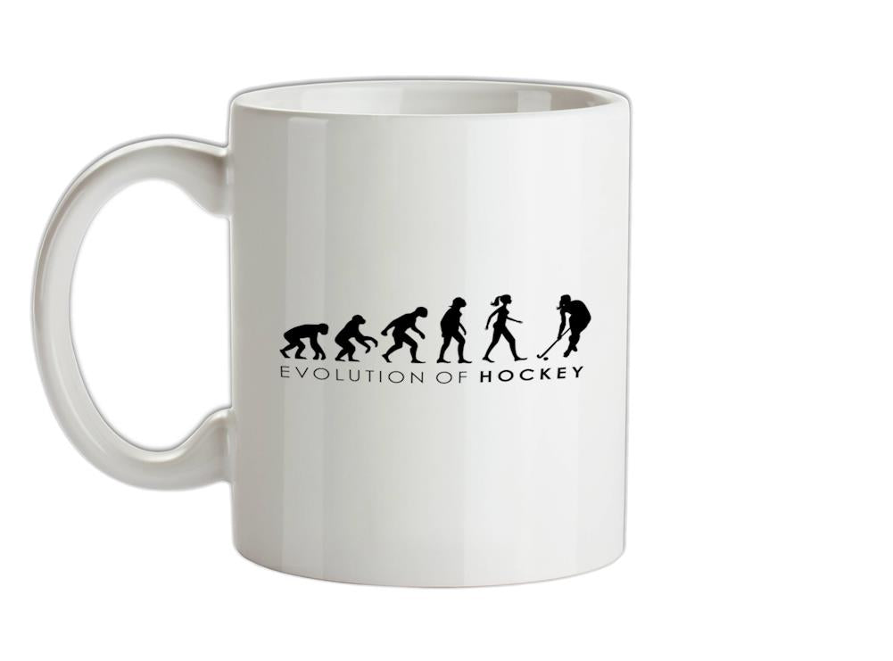 Evolution of Woman - Fieldhockey Ceramic Mug