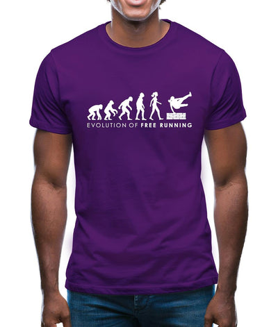Evolution Of Woman Freerunning Mens T-Shirt