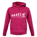 Evolution Of Woman Freerunning unisex hoodie