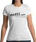 Evolution Of Woman Frisbee Womens T-Shirt