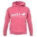 Evolution Of Woman Horse Riding unisex hoodie