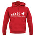 Evolution Of Woman Horse Riding unisex hoodie