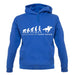 Evolution Of Woman Horse Riding unisex hoodie