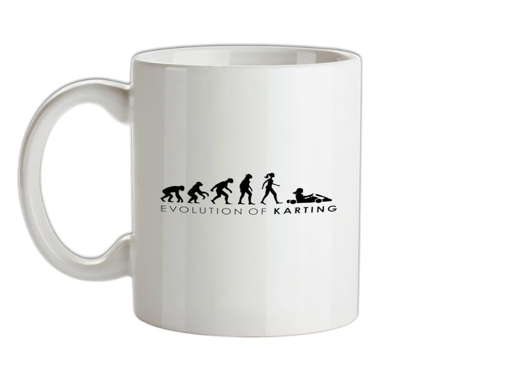 Evolution of Woman - Karting Ceramic Mug