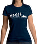 Evolution Of Woman Karting Womens T-Shirt