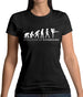 Evolution Of Woman Kickboxing Womens T-Shirt
