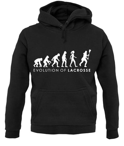 Evolution Of Woman Lacrosse unisex hoodie