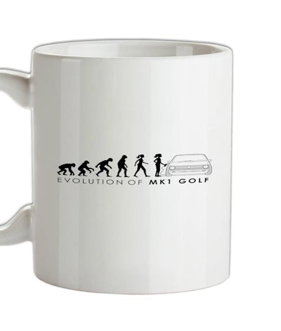 Evolution of Woman - MK1 Golf Ceramic Mug