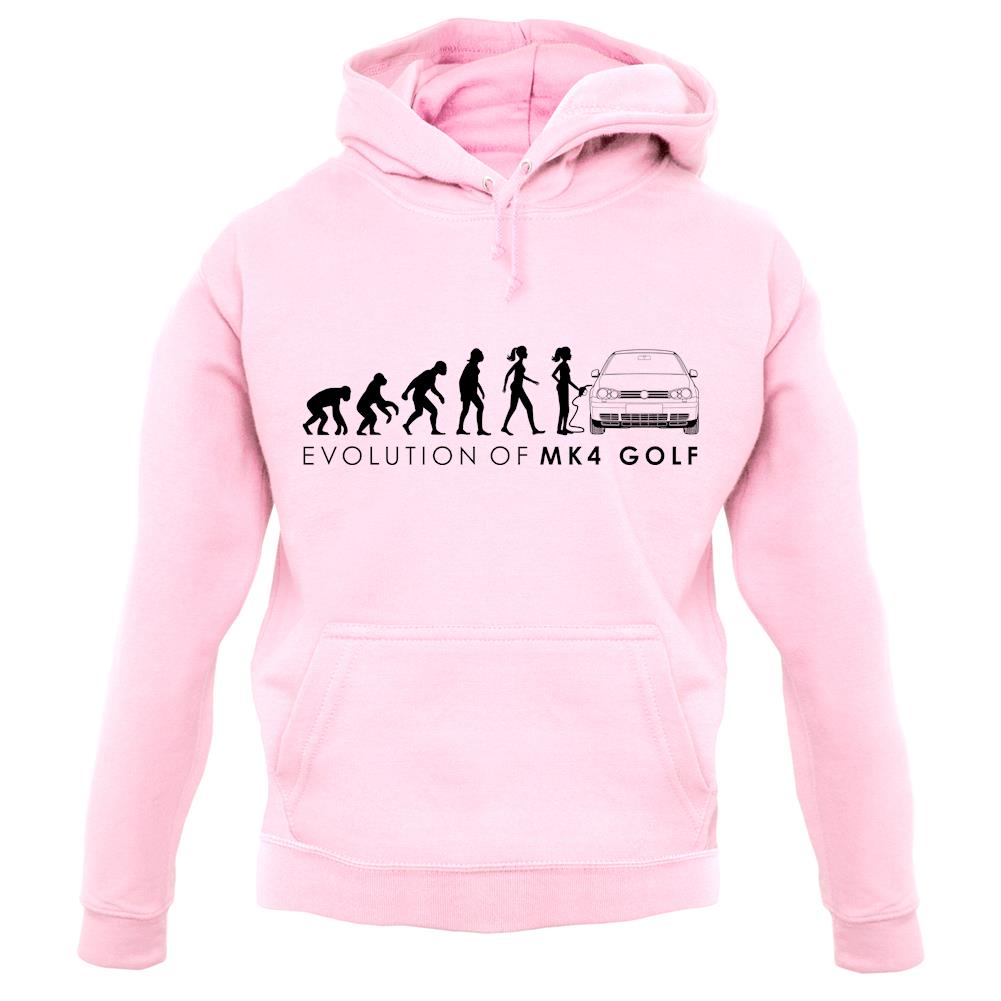 Evolution Of Woman Mk4 Golf unisex hoodie