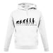 Evolution Of Woman Metal Detecting unisex hoodie