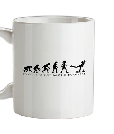 Evolution of Woman - Micro Scooter Ceramic Mug