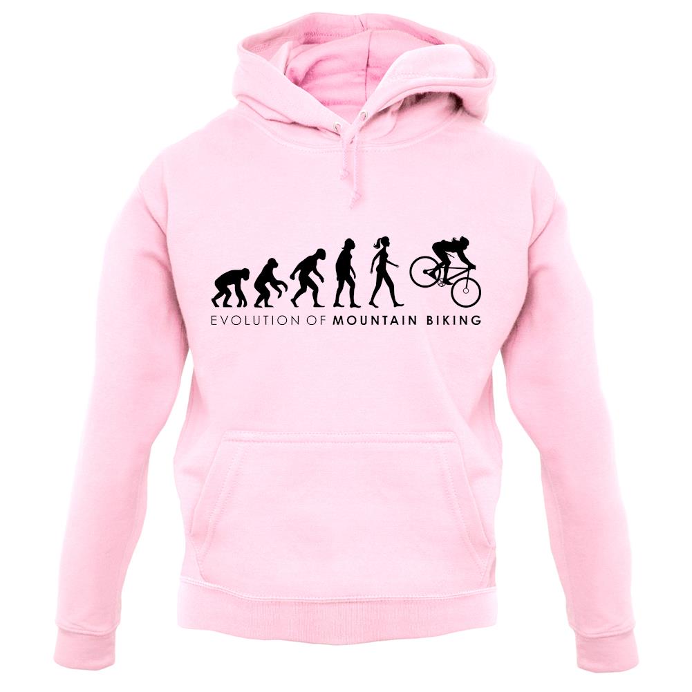 Evolution Of Woman Mountain Bike unisex hoodie