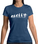 Evolution Of Man Cyclo-Cross Womens T-Shirt