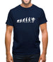 Evolution Of Man Cyclo-Cross Mens T-Shirt