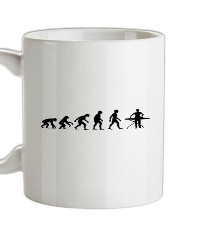 Evolution Of Man Ironing Ceramic Mug