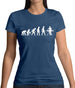 Evolution Of Man Ironing Womens T-Shirt