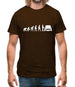 Evolution Of Man Austin Cooper Driver Mens T-Shirt
