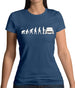 Evolution Of Man Austin Cooper Driver Womens T-Shirt