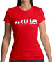 Evolution Of Man Austin Cooper Driver Womens T-Shirt