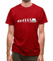 Evolution Of Man Austin Cooper Driver Mens T-Shirt