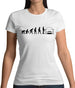 Evolution Of Man Saxo Driver Womens T-Shirt