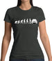 Evolution Of Man Saxo Driver Womens T-Shirt