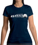 Evolution Of Man Saxo Driver Womens T-Shirt