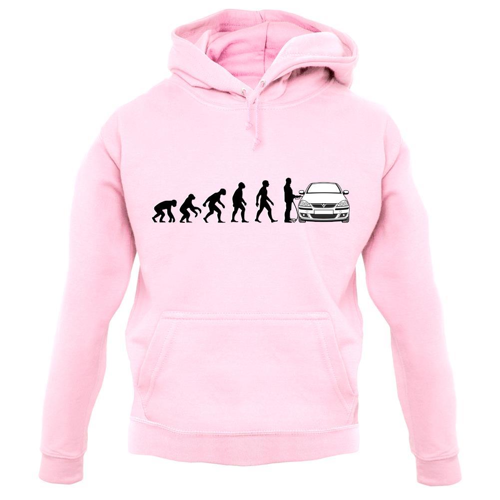 Evolution Of Man Corsa Driver unisex hoodie