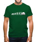 Evolution Of Man Corsa Driver Mens T-Shirt