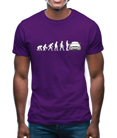 Evolution Of Man Corsa Driver Mens T-Shirt