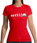 Evolution Of Man Corsa Driver Womens T-Shirt