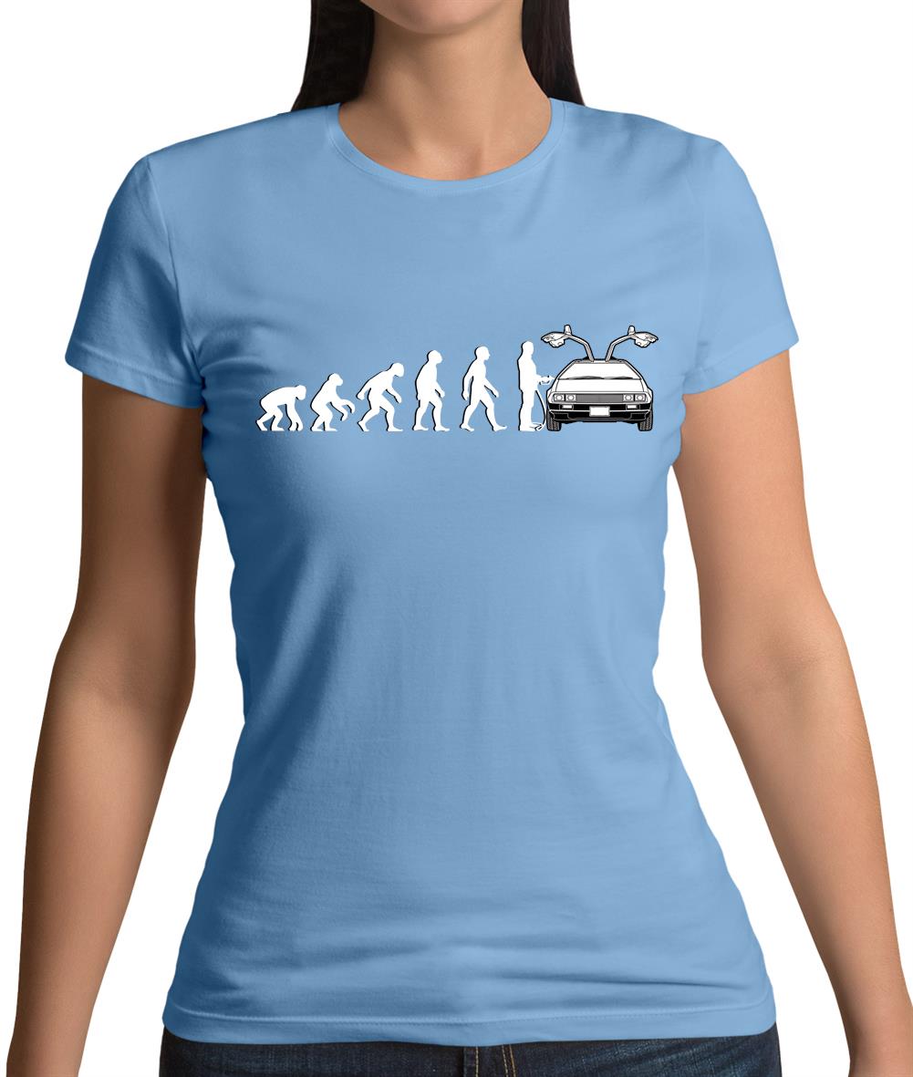Evolution Of Man Dmc-12 Driver Womens T-Shirt