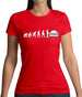 Evolution Of Man Mk1 Escort Driver Womens T-Shirt