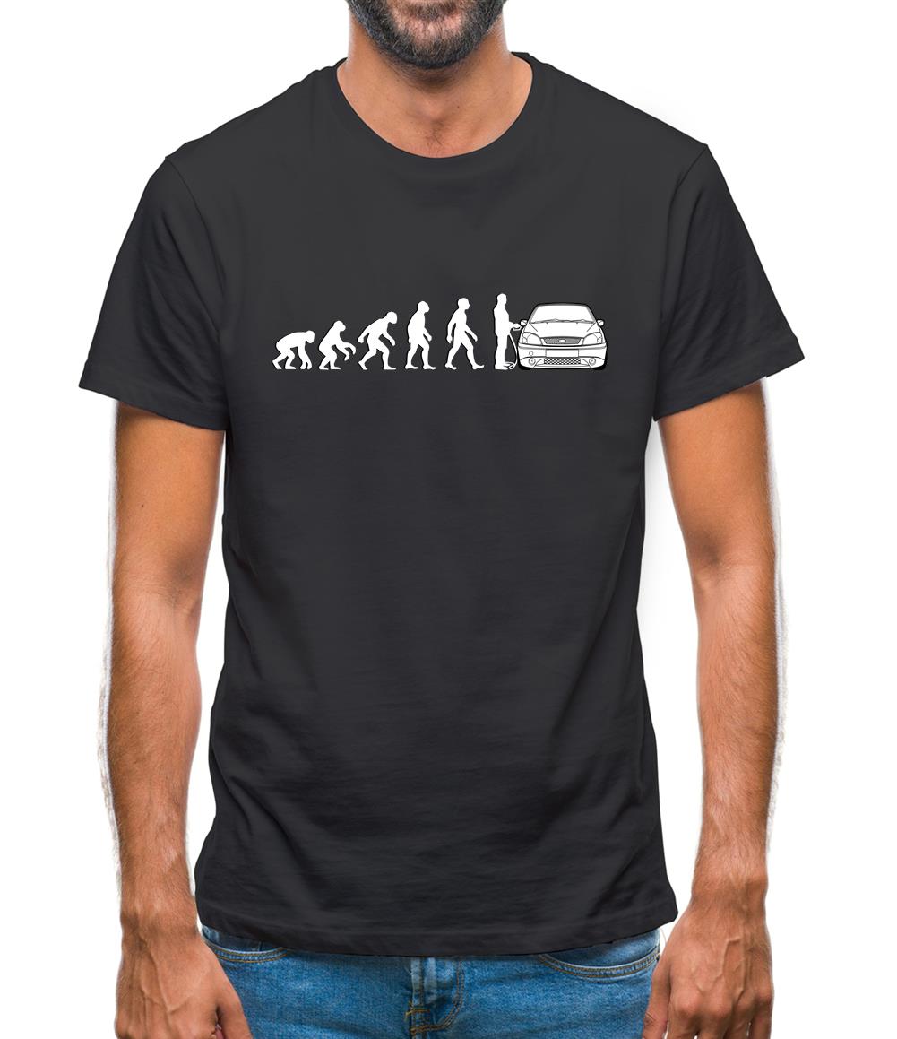 Evolution Of Man Fiesta Driver Mens T-Shirt