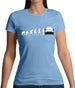 Evolution Of Man Transit Driver Womens T-Shirt