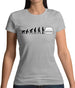 Evolution Of Man Mk1 Golf Driver Womens T-Shirt