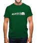 Evolution Of Man Mk1 Golf Driver Mens T-Shirt