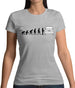 Evolution Of Man Jk Driver Womens T-Shirt