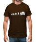 Evolution Of Man Jk Driver Mens T-Shirt