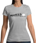 Evolution of Man 911 Driver Womens T-Shirt