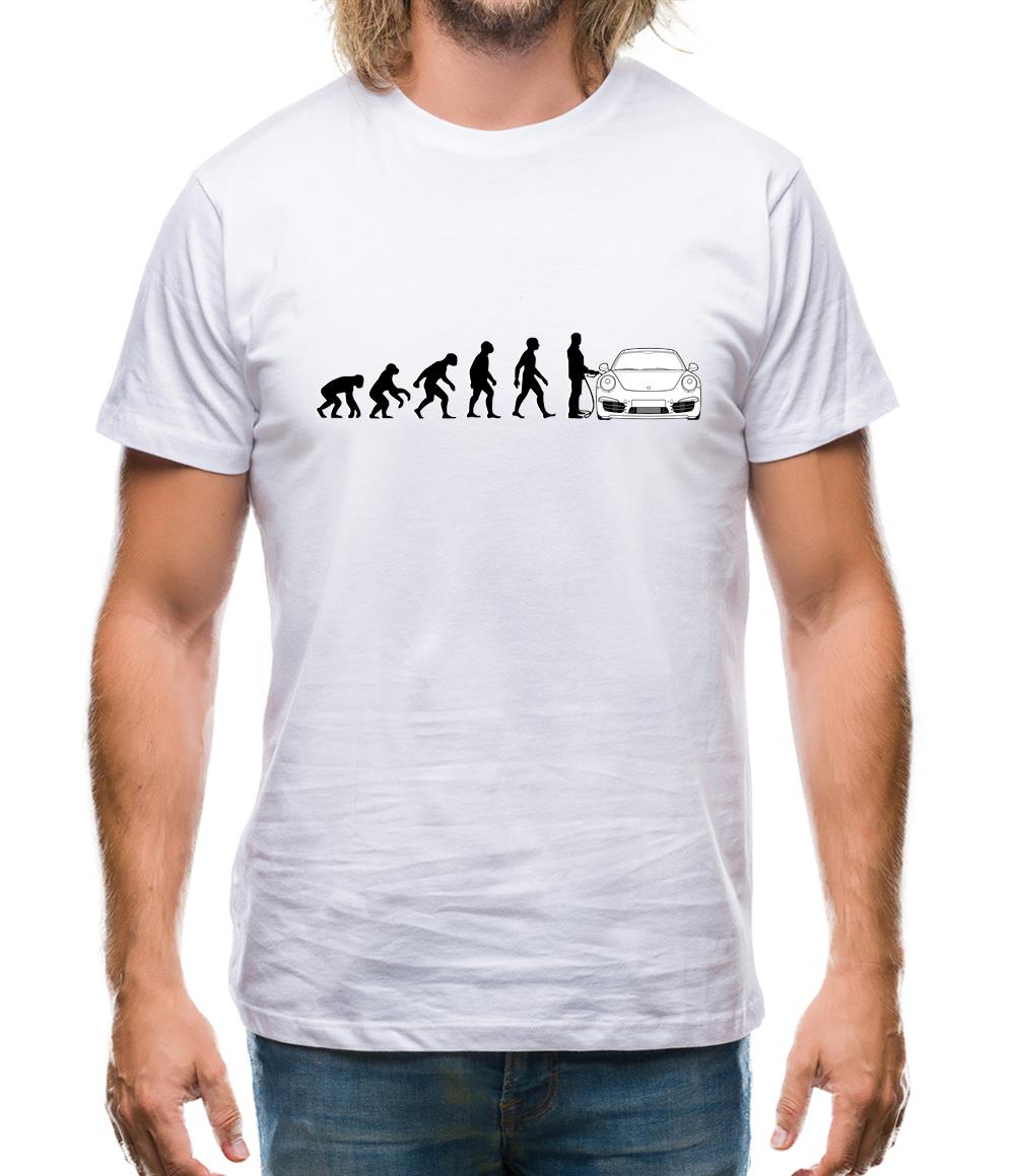 Evolution Of Man 911 Driver Mens T-Shirt