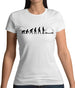 Evolution of Man 911 Driver Womens T-Shirt