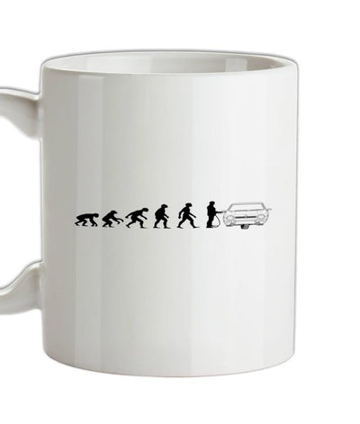 Evolution of Man Reliant Robin Driver Ceramic Mug