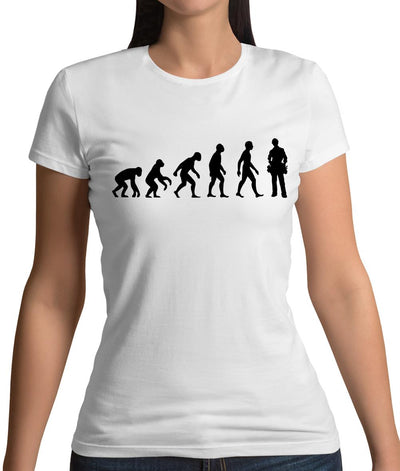Evolution Of Man Electrician Womens T-Shirt